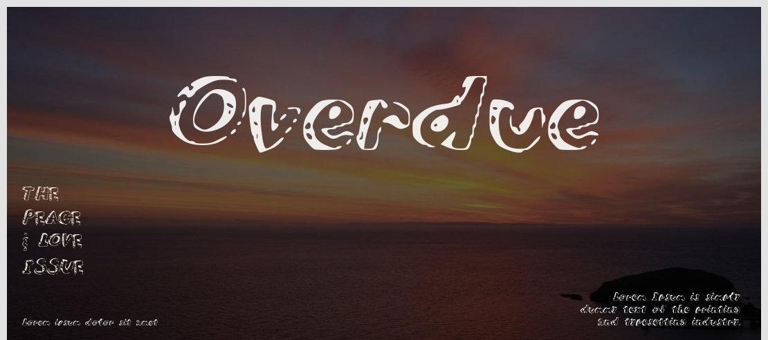 Overdue Font