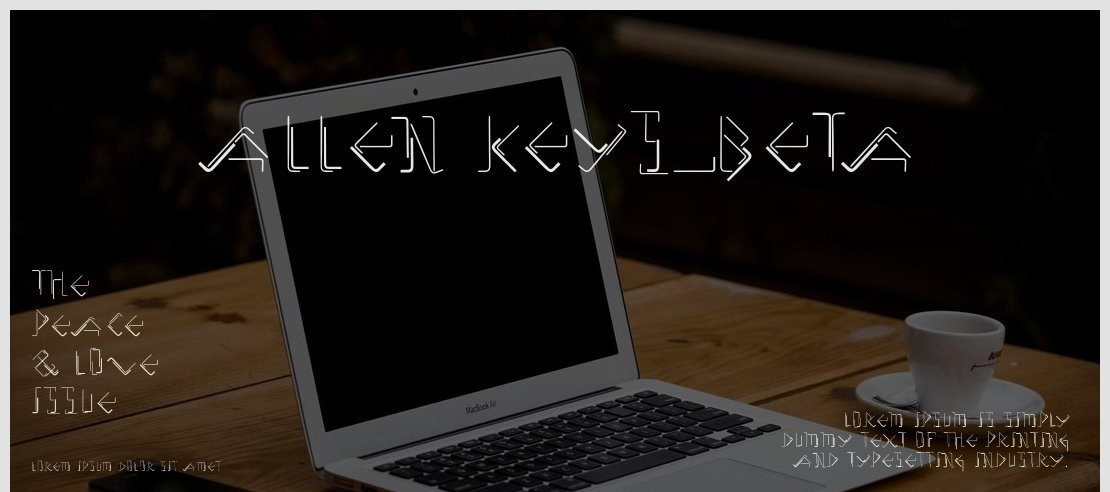 Allen Keys_beta Font