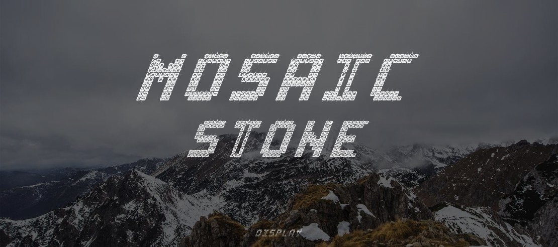 Mosaic Stone Font