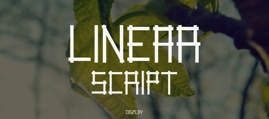 Linear Script Font