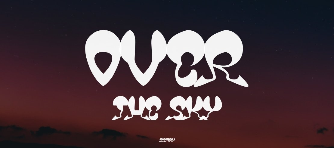 OVER THE SKY Font