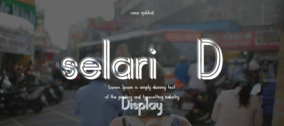 selari 3D Font Family