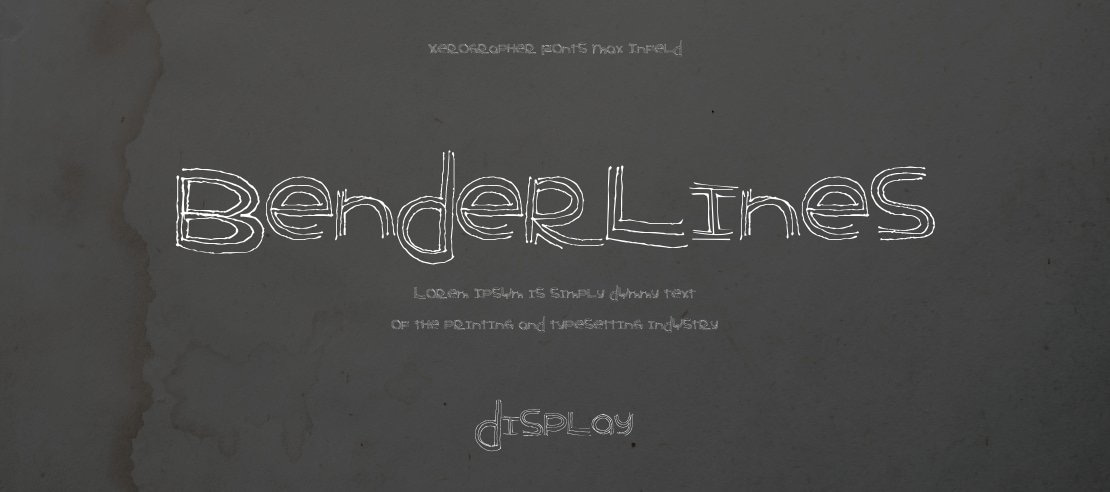 BenderLines Font