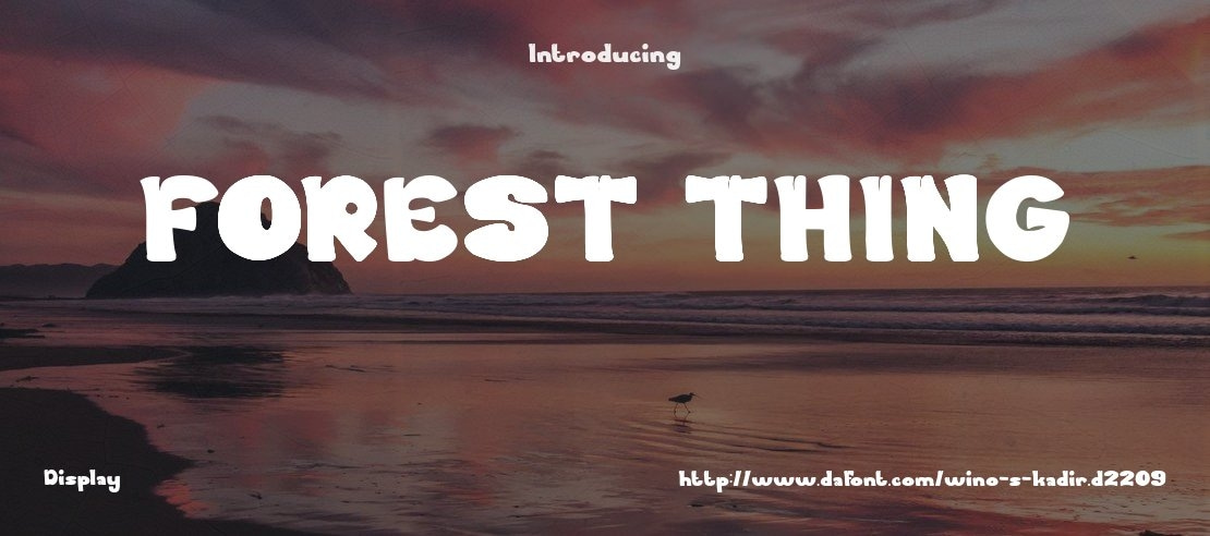 FOREST THING Font