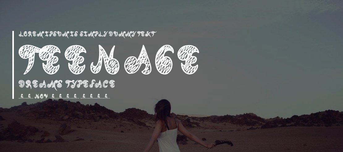 Teenage Dreams Font