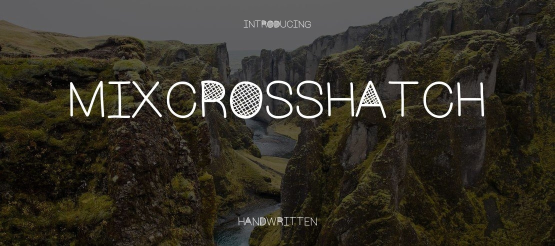 MixCrosshatch Font