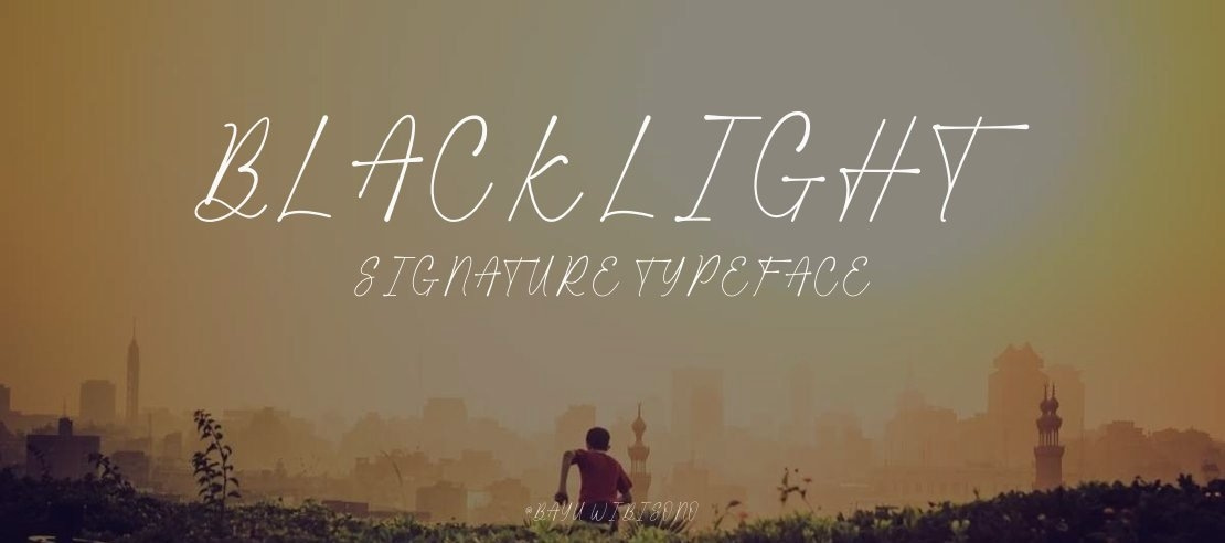 Blacklight Signature Font