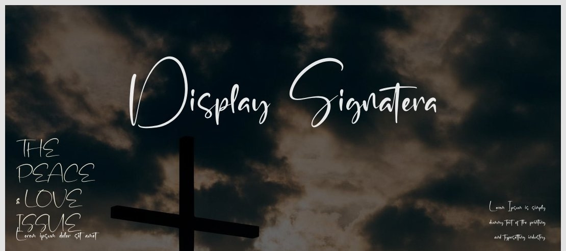 Display Signatera Font