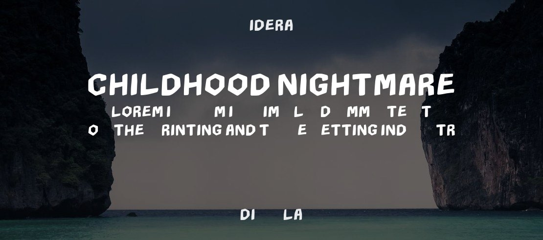 CHILDHOOD NIGHTMARE Font