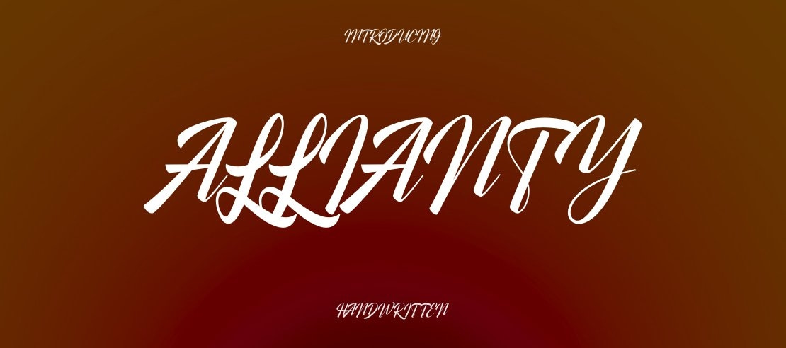 Allianty Font