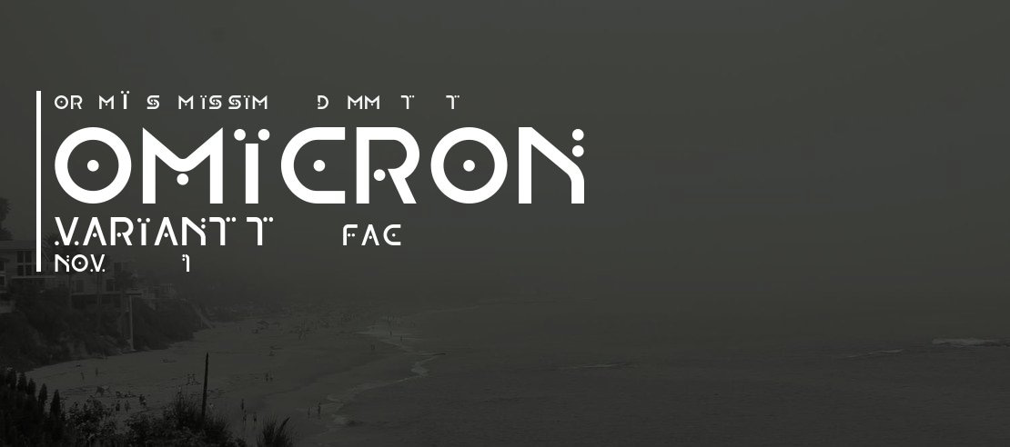 OMICRON VARIANT Font