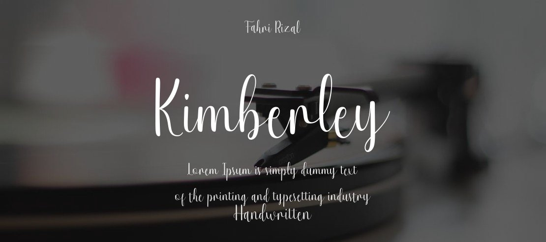 Kimberley Font
