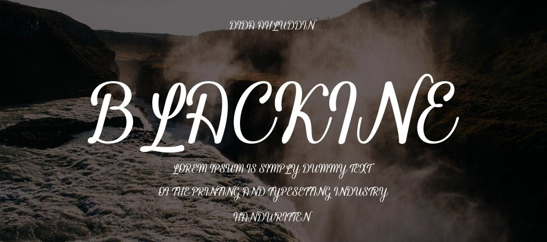 Blackine Font