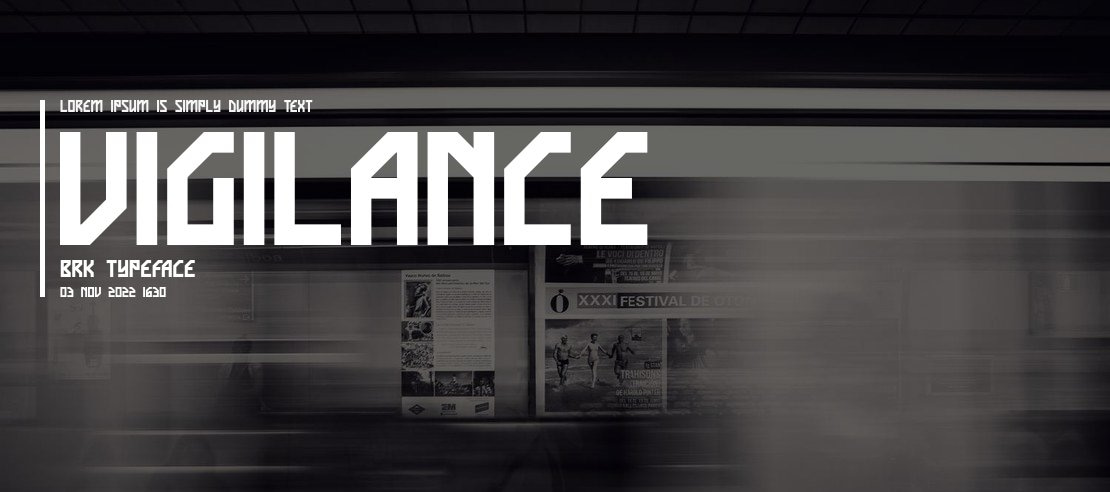 Vigilance BRK Font