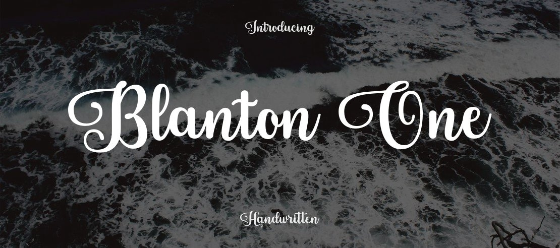 Blanton One Font Family