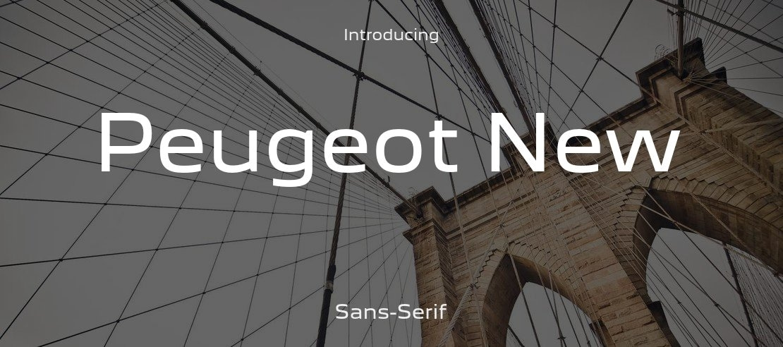 Peugeot New Font Family