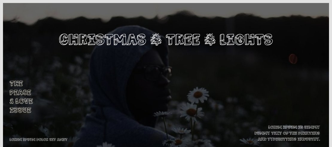 Christmas _ Tree _ Lights Font