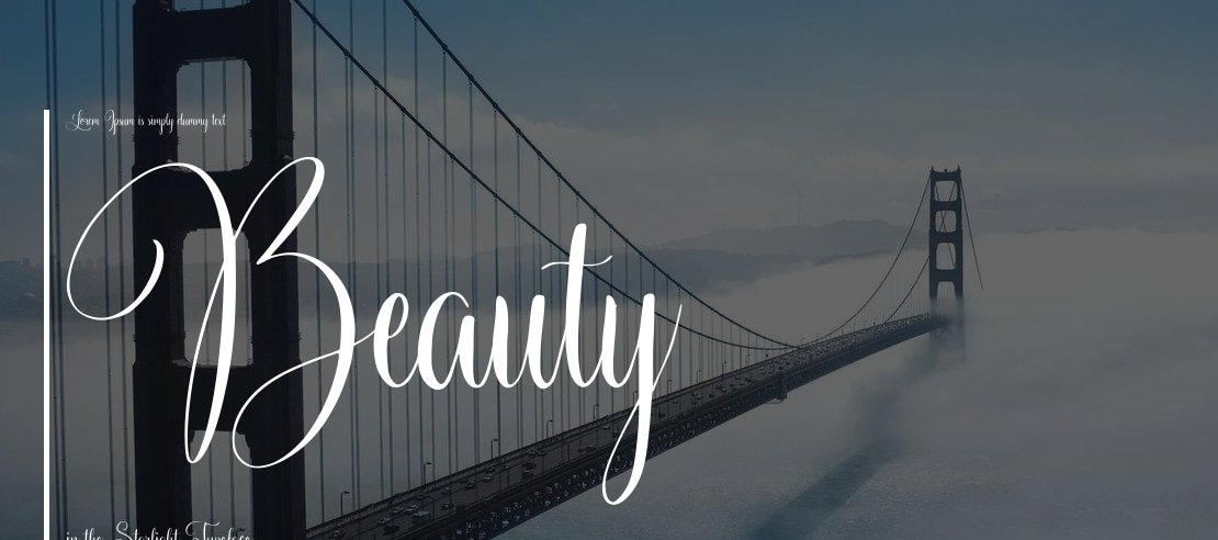 Beauty in the Starlight Font