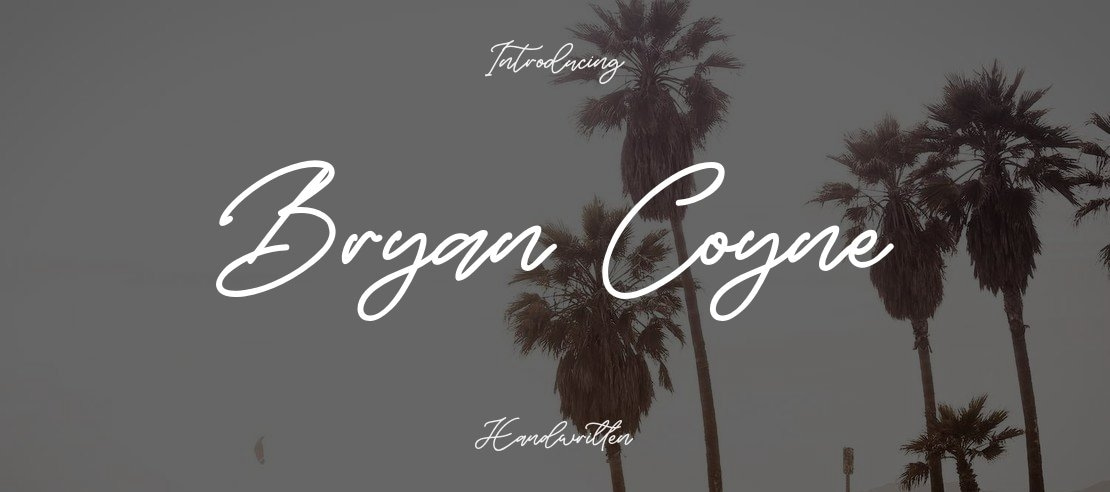 Bryan Coyne Font