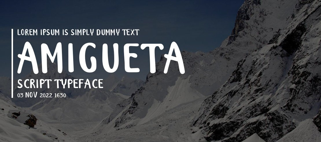 Amigueta script Font