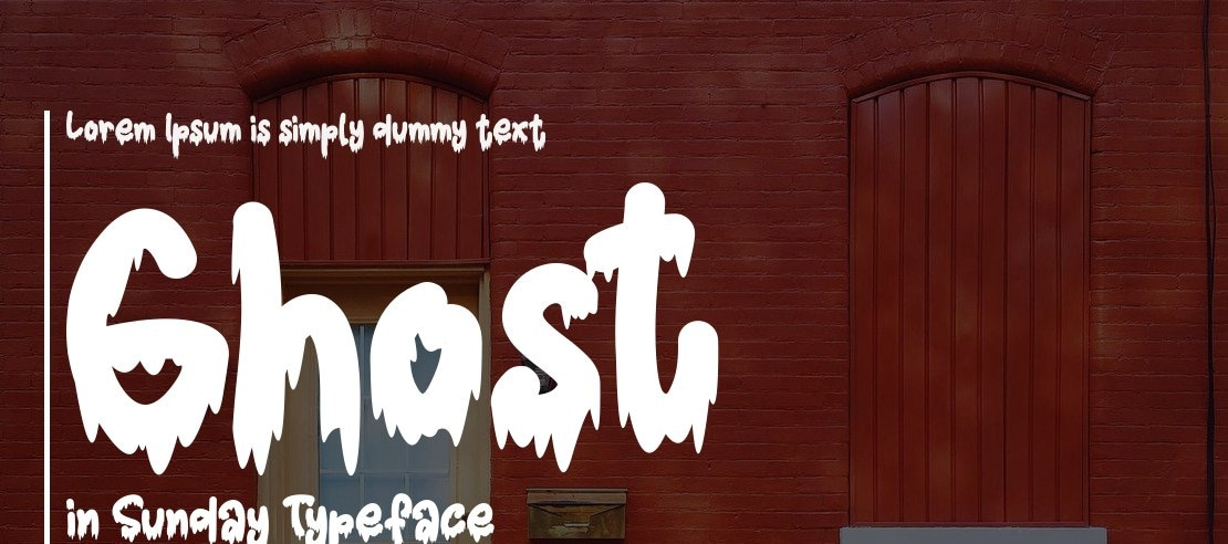 Ghost in Sunday Font