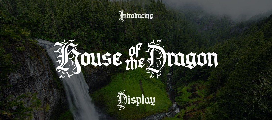 House of the Dragon Font Family