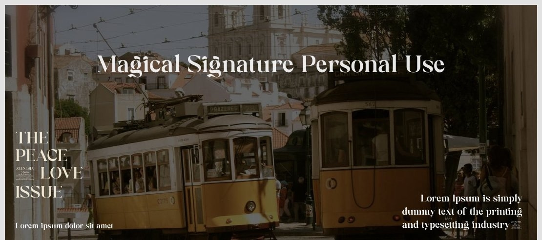 Magical Signature Personal Use Font