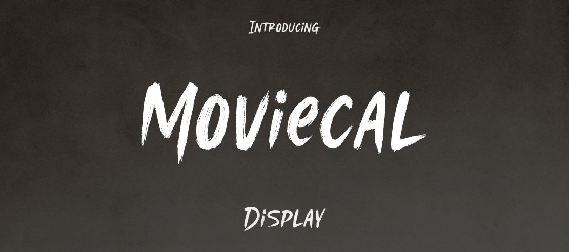 Moviecal Font