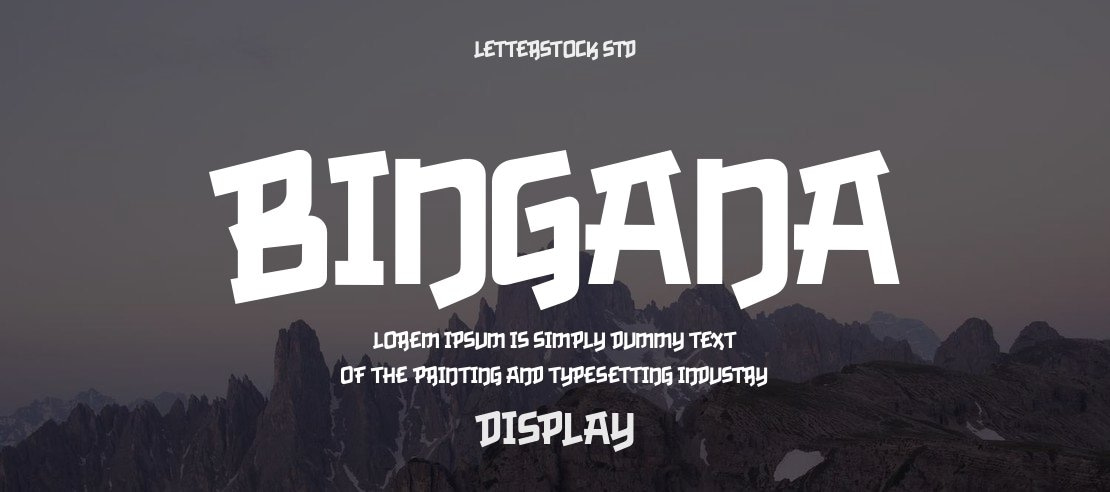 Bingana Font