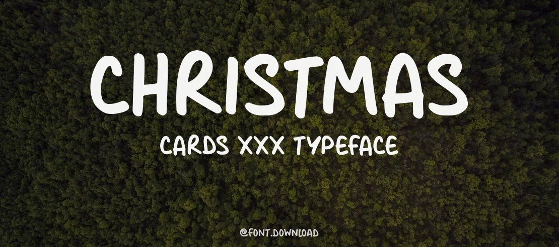 Christmas Cards xxx Font Family