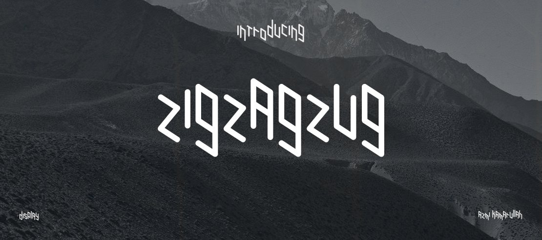 Zigzagzug Font