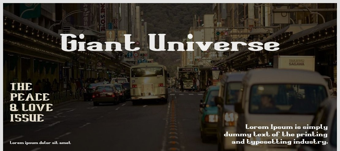 Giant Universe Font