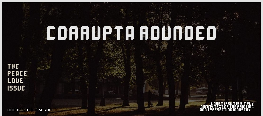 Corrupta Rounded Font