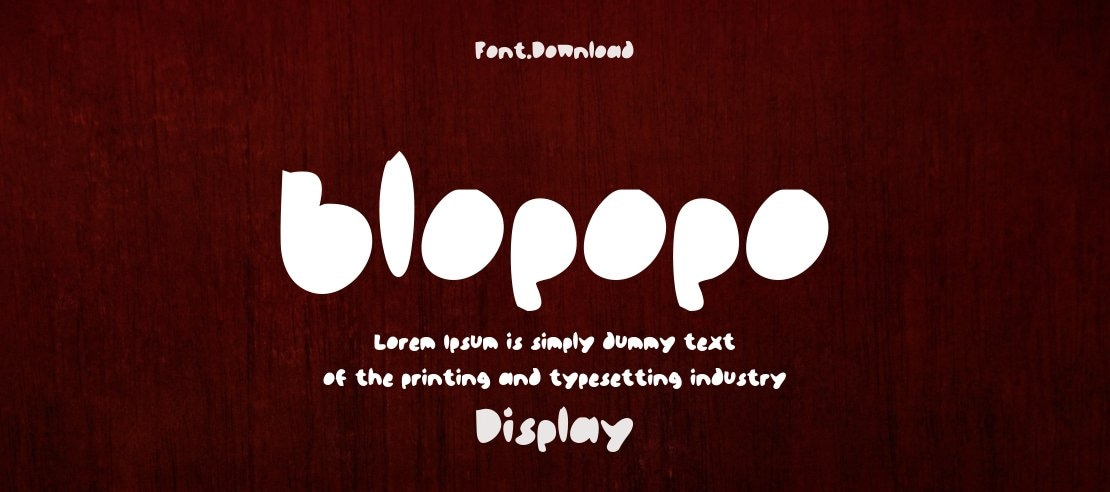 blopopo Font