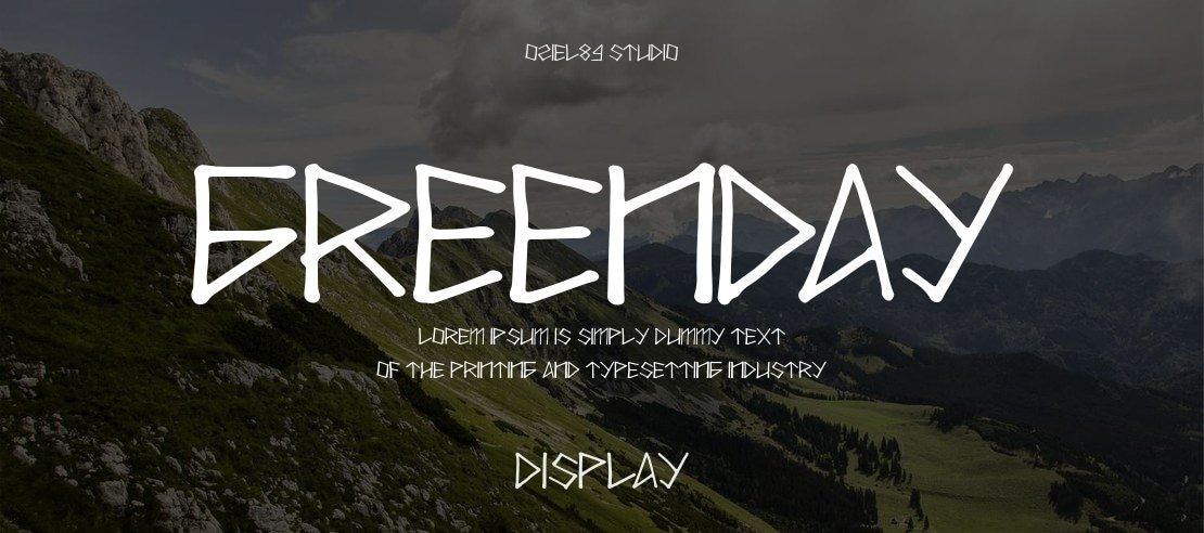 GREENDAY Font