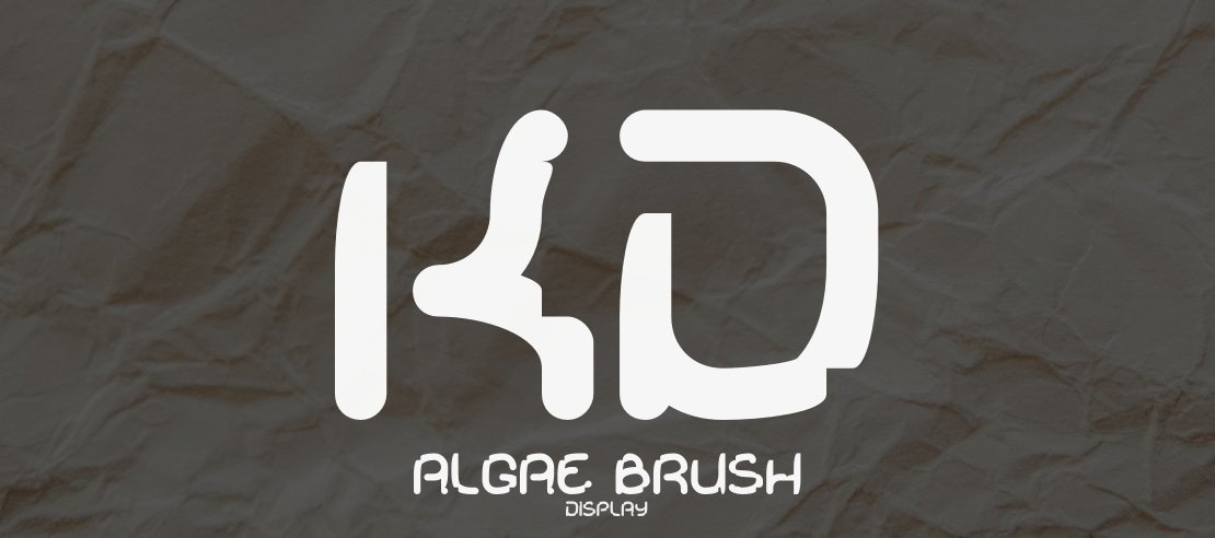 KD Algae Brush Font