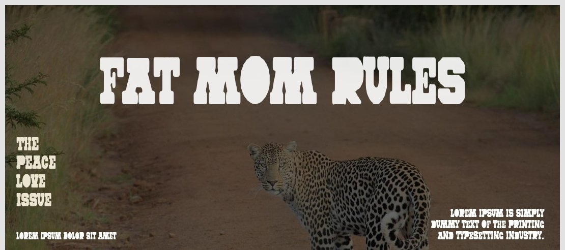 Fat Mom Rules Font