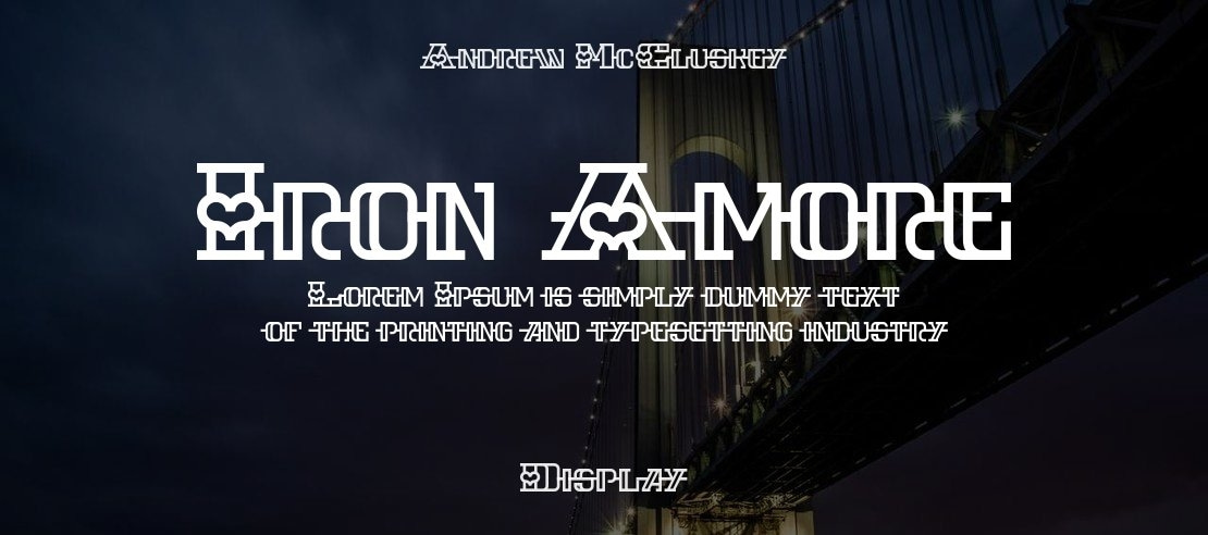 Iron Amore Font