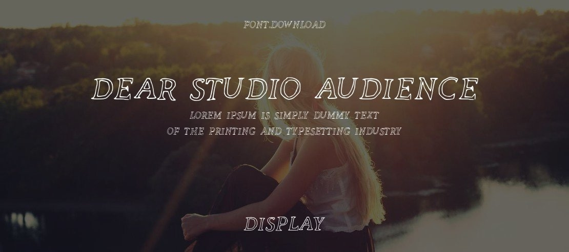 dear_studio_audience Font