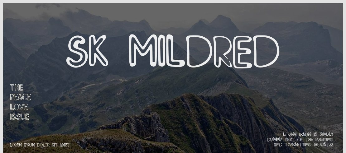 SK_MILDRED Font