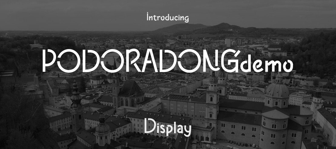 PODORADONGdemo Font