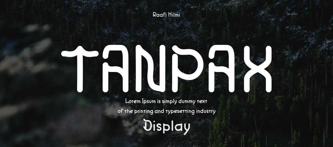 TANPAX Font