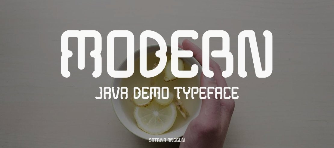 Modern Java Demo Font