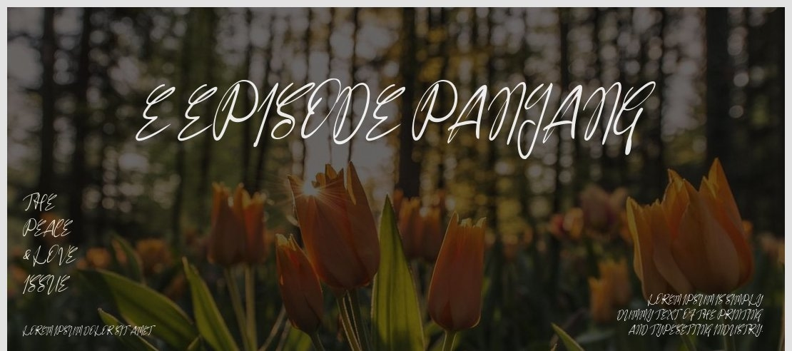 e Episode Panjang Font