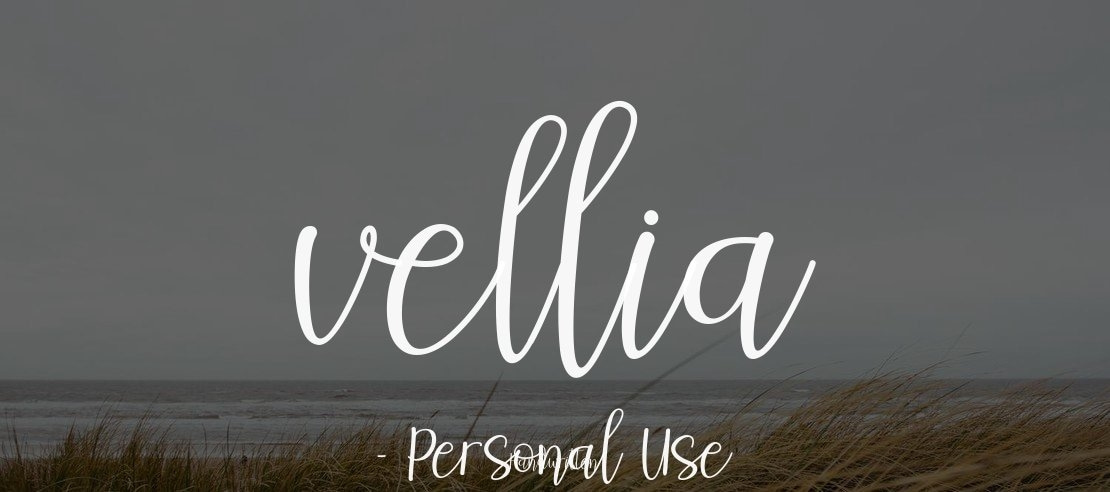 vellia - Personal Use Font