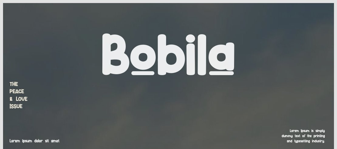 Bobila Font