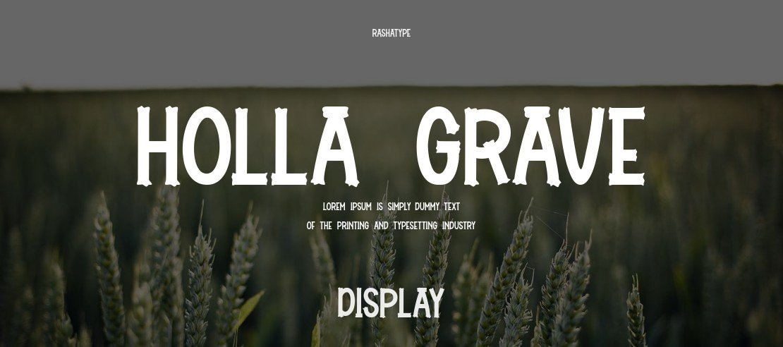 Holla Grave Font