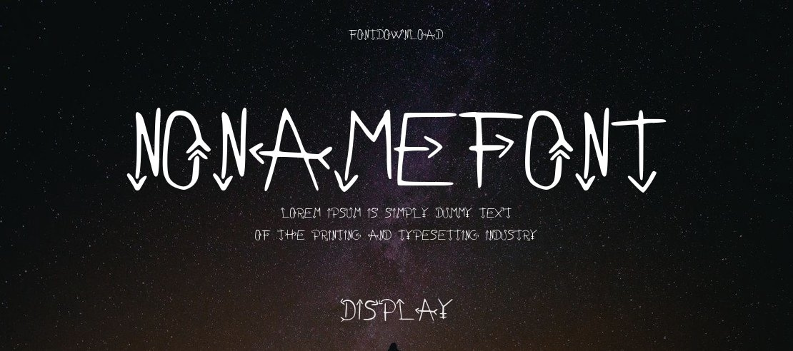 NoNameFont Font