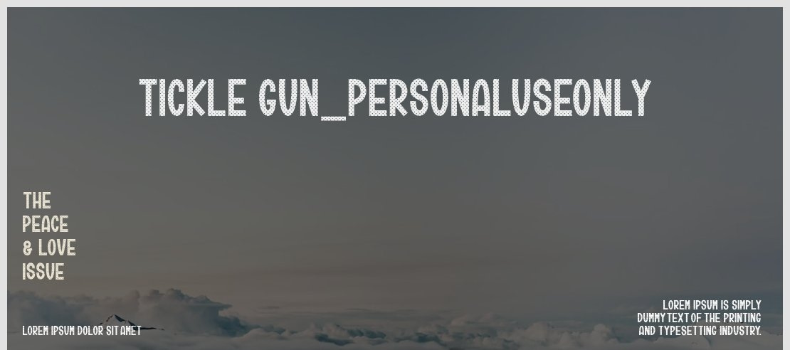 Tickle Gun_PersonalUseOnly Font