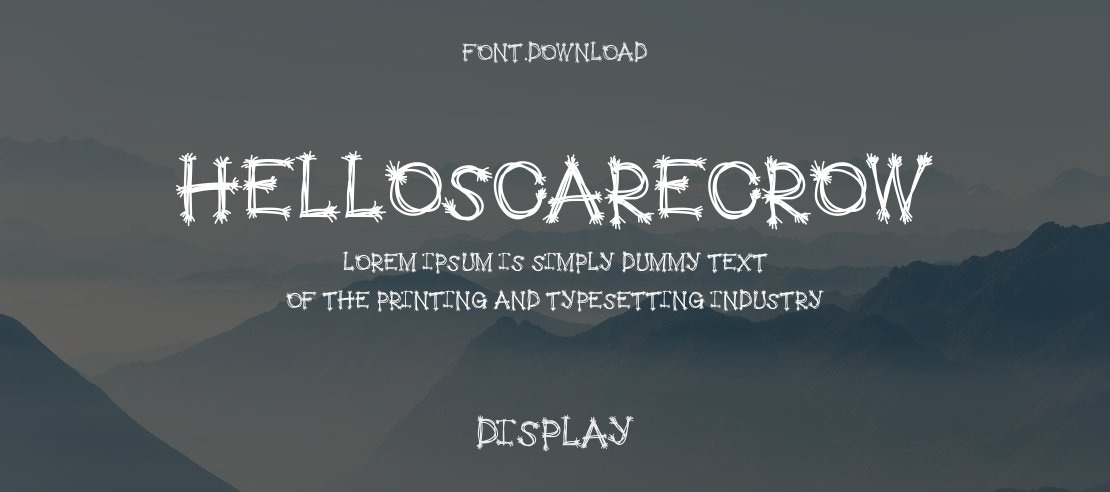 HelloScarecrow Font